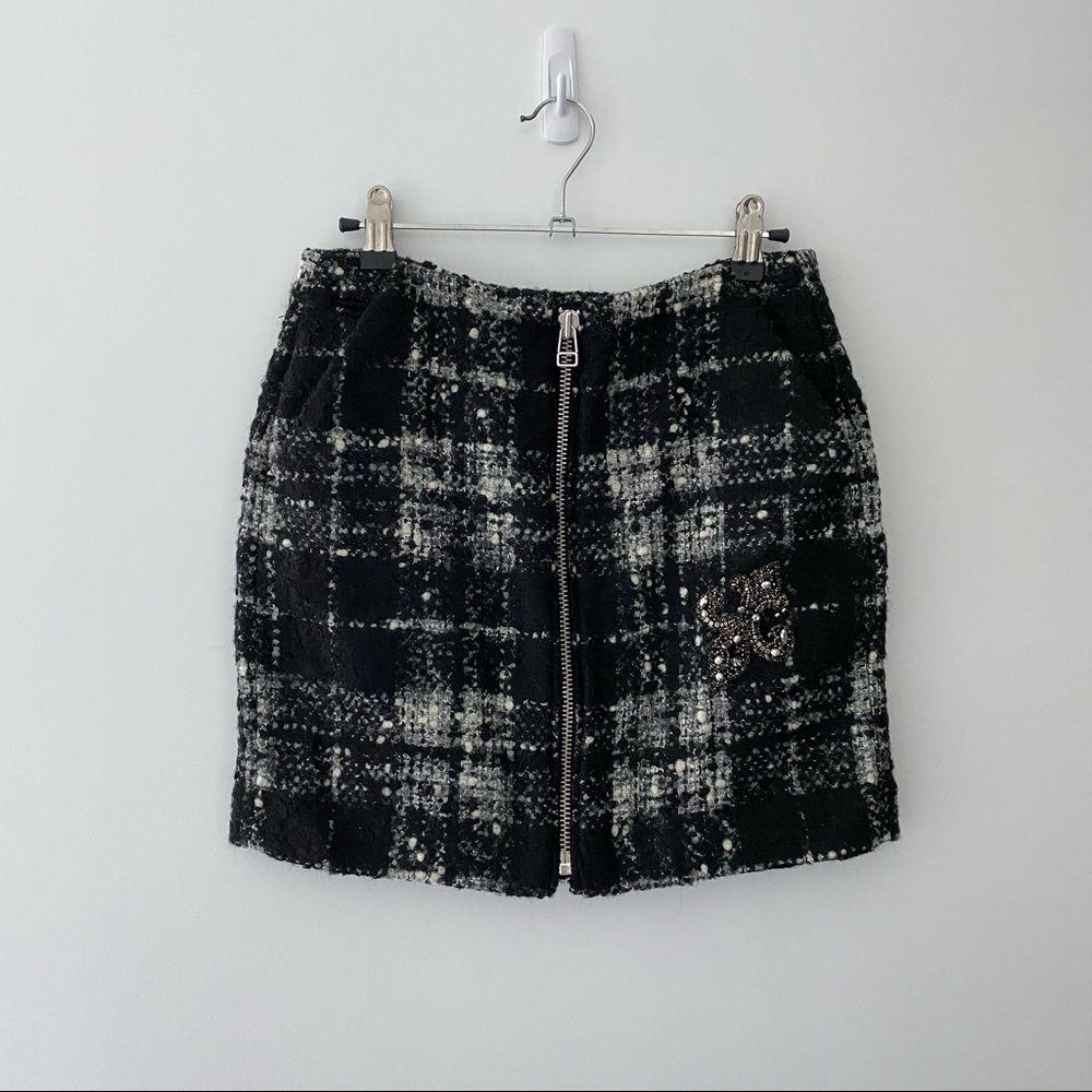 The Kooples Tweed Mini Skirt